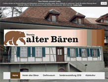 Tablet Screenshot of museum-alter-baeren.ch